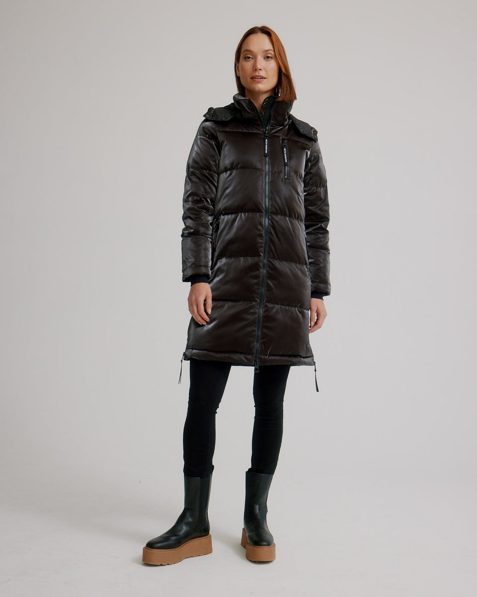 Meribel Maxi Liquid Shine Puffer